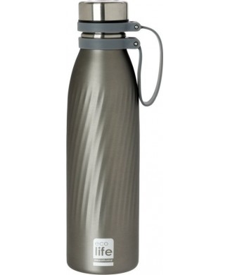 ECOLIFE ΜΠΟΥΚΑΛΙ ΘΕΡΜΟΣ 500ml COOL GREY