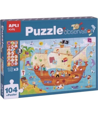 APLI PUZZLE OBSERVATION PIRATE 104 ΤΕΜ. 17917