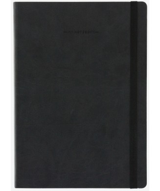 LEGAMI NOTEBOOK 17χ24 LARGE LINED BLACK MYNOT0061