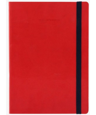 LEGAMI NOTEBOOK 17χ24 LARGE PLAIN RED MYNOT0082