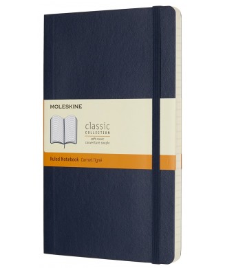 MOLESKINE ΣΗΜΕΙΩΜΑΤΑΡΙΟ LARGE SOFT RULED SAPPHIRE BLUE