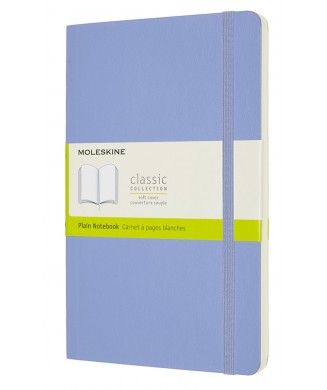 MOLESKINE ΣΗΜΕΙΩΜΑΤΑΡΙΟ LARGE SOFT PLAIN CLASSIC HYDRANGEA BLUE