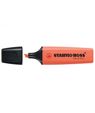 STABILO ΜΑΡΚΑΔΟΡΟΣ ΥΠΟΓΡΑΜΜΙΣΗΣ BOSS ΠΑΣΤΕΛ CORAL RED 70 140