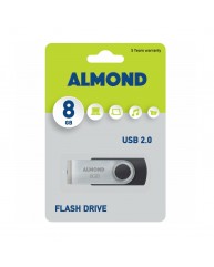 ALMOND USB STICK 8GB ΜΑΥΡΟ