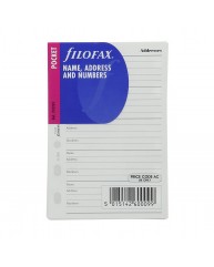 FILOFAX ΑΝΤΑΛΛΑΚΤΙΚΑ POCKET NAME ADDRESS AND NUMBERS 210201