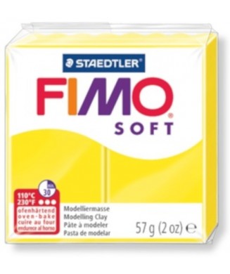 STAEDTLER ΠΗΛΟΣ FIMO SOFT 57g YELLOW LEMON 8020-10