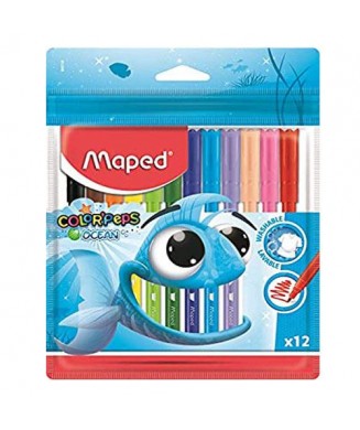 MAPED ΜΑΡΚΑΔΟΡΟΙ COLORS PEPS OCEAN 12 ΤΕΜ. 845720