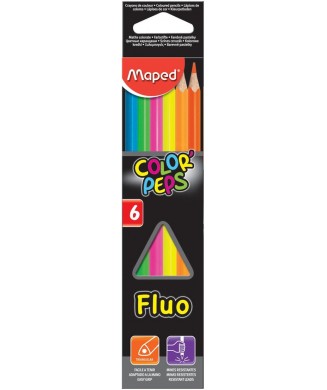 MAPED ΞΥΛΟΜΠΟΓΙΕΣ COLOP PEPS FLUO 6 ΤΕΜ. 832003