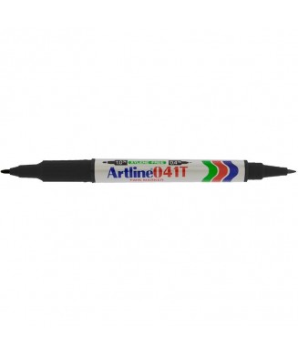 ARTLINE ΜΑΡΚΑΔΟΡΟΣ ΑΝΕΞΙΤΗΛΟΣ TWIN 1.0-0.4mm ΜΑΥΡΟ EK-041T