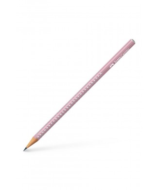 FABER-CASTELL ΜΟΛΥΒΙ GRIP SPARKLE Β ΡΟΖΕ 118234