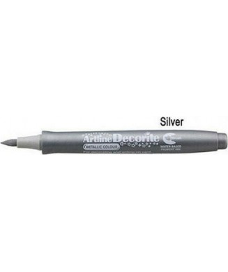 ARTLINE ΜΑΡΚΑΔΟΡΟΣ DECORITE BRUSH SILVER EDFM-F