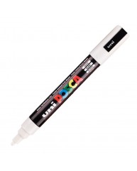 POSCA ΜΑΡΚΑΔΟΡΟΣ ΣΧΕΔΙΟΥ 1.8-2.5mm WHITE PC-5M