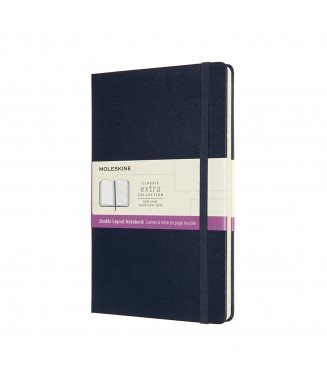 MOLESKINE ΣΗΜΕΙΩΜΑΤΑΡΙΟ LARGE HARD EXTRA RULED-PLAIN SAPPHIRE BLUE