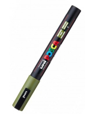 POSCA ΜΑΡΚΑΔΟΡΟΣ ΣΧΕΔΙΟΥ 0.9-1.3mm KHAKI GREEN PC-3M