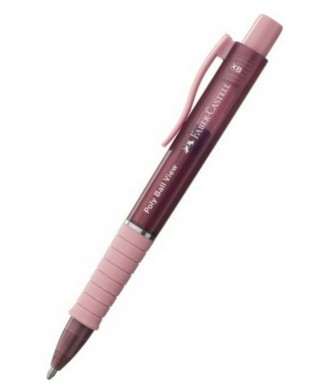 FABER-CASTELL ΣΤΥΛΟ POLYBALL VIEW ROSE SHADOW 1.4 145753