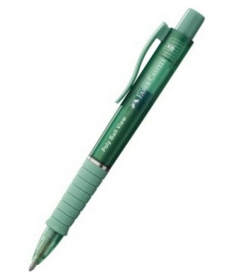 FABER-CASTELL ΣΤΥΛΟ POLYBALL VIEW GREEN 1.4 145754