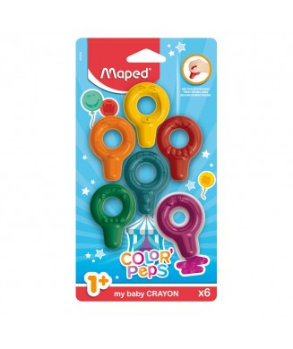 MAPED ΚΗΡΟΜΠΟΓΙΕΣ COLOR PEPS BABY 6 ΤΕΜ. 863806