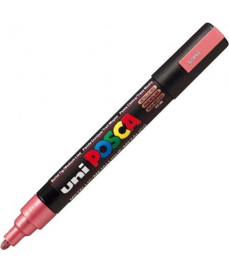 POSCA ΜΑΡΚΑΔΟΡΟΣ ΣΧΕΔΙΟΥ 1.8-2.5mm METALLIC RED PC-5M