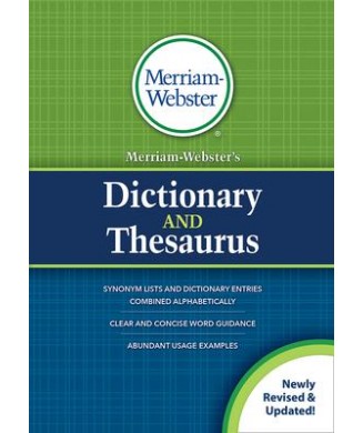 MERRIAM WEBSTER DICTIONARY AND THESAURUS PB