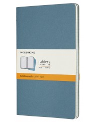 MOLESKINE ΣΗΜΕΙΩΜΑΤΑΡΙΟ LARGE CAHIERS RULED BRISK BLUE 3 ΤΕΜ.