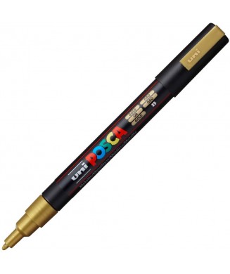 POSCA ΜΑΡΚΑΔΟΡΟΣ ΣΧΕΔΙΟΥ 0.9-1.3mm GOLD PC-3M