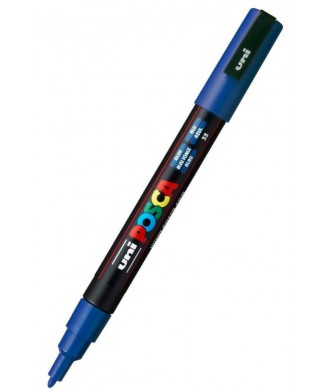 POSCA ΜΑΡΚΑΔΟΡΟΣ ΣΧΕΔΙΟΥ 0.9-1.3mm BLUE PC-3M