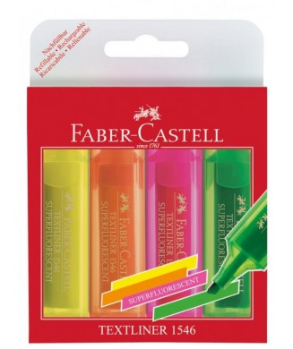 FABER-CASTELL ΜΑΡΚΑΔΟΡΟΙ ΥΠΟΓΡΑΜΜΙΣΕΙΣ NEON 3+1 254600