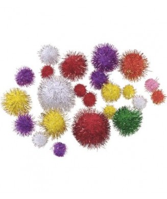 KNORR PRANDELL POM PON  8-20mm 25 ΤΕΜ. GLITTER 21-26-810-92