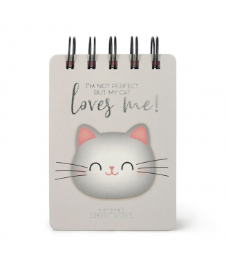 LEGAMI NOTEBOOK ΣΠΙΡΑΛ MINI 7χ10 LINED KITTY MNOTS0023