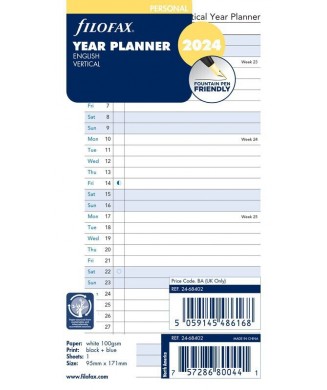 FILOFAX ΗΜΕΡΟΛΟΓΙΟ 2024 PERSONAL YEAR PLANNER ENGLISH 24-68402