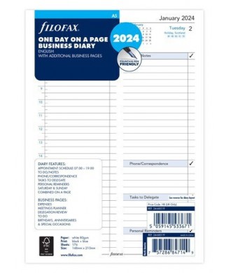 FILOFAX ΗΜΕΡΟΛΟΓΙΟ 2024 A5 ΗΜΕΡΗΣΙΟ ENGLISH 24-68519