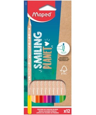 MAPED ΞΥΛΟΜΠΟΓΙΕΣ COLOP PEPS SMILING PLANET 12 ΤΕΜ. 831800