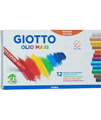 GIOTTO ΛΑΔΟΠΑΣΤΕΛ OLIO MAXI 12 ΤΕΜ. F293400