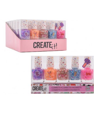 CREATE IT NAIL POLISH CONFETTI 5 ΤΕΜ. 84147