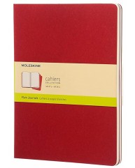 MOLESKINE ΣΗΜΕΙΩΜΑΤΑΡΙΟ XLARGE CAHIERS PLAIN CRANBERRY RED 3 ΤΕΜ.