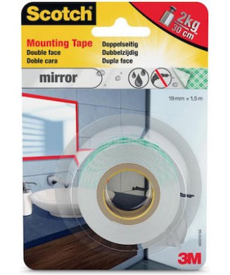 SCOTCH 3Μ MOYNTING TAPE MIRROR 19mmX1.5m 5KG