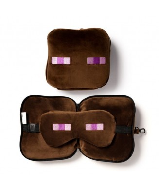 RELAXEAZZZ TRAVEL PILOW   EYE MASK MINECRAFT CUSH307