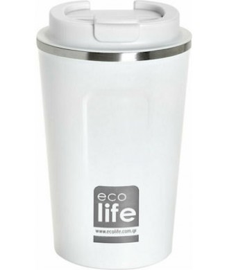 ECOLIFE COFFEE ΘΕΡΜΟΣ 370ml ICE WHITE