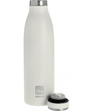 ECOLIFE ΜΠΟΥΚΑΛΙ ΘΕΡΜΟΣ 500ml WHITE SLIM