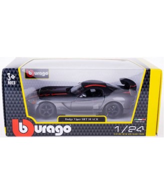 BURAGO 1 24 DODGE VIPER SRT 10 ACR GREY 18 22114