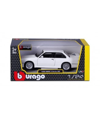 BURAGO 1 24 BMW M3 (1988) WHITE 18 21100