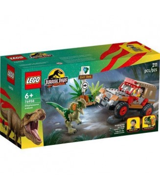 LEGO 76958 JURASSIC PARK ΕΝΕΔΡΑ ΔΙΛΟΦΟΣΑΥΡΟΥ