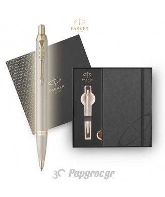 PARKER ΣΤΥΛΟ I.M. MONO CHAMPAGNE BP ΜΕ ΣΗΜΕΙΩΜΑΤΑΡΙΟ