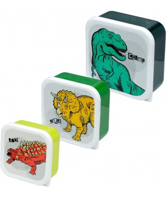 PUCKATOR LUNCH BOX 3 ΤΕΜ. DINOSAURIA LBOX77