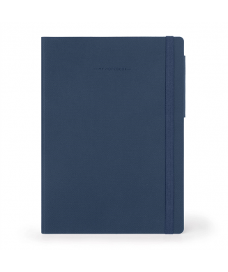 LEGAMI NOTEBOOK 17χ24 LARGE PLAIN GALACTIC BLUE MYNOT0252