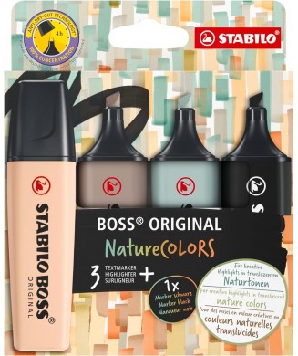 STABILO ΜΑΡΚΑΔΟΡΟΣ ΥΠΟΓΡΑΜΜΙΣΗΣ BOSS NATURE 4 ΤΕΜ. 70 4-2-5