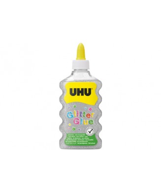 UHU GLITTER GLUE 185gr ΑΣΗΜΙ