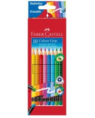 FABER-CASTELL ΞΥΛΟΜΠΟΓΙΕΣ GRIP ERASABLE 10 ΤΕΜ. 116613