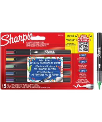 SHARPIE ΜΑΡΚΑΔΟΡΟΙ CREATIVE ACRYLIC BRUSH 5 ΤΕΜ. 2201182