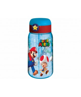 GIM ΠΑΓΟΥΡΙ ΠΛΑΣΤΙΚΟ PUSH UP 510ml SUPER MARIO 530-75242